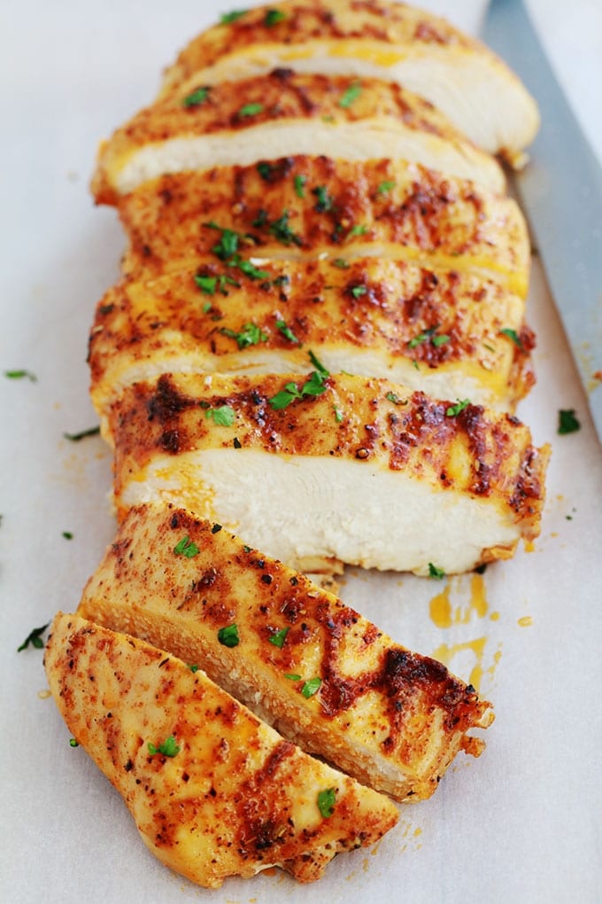 Blanc poulet grillé